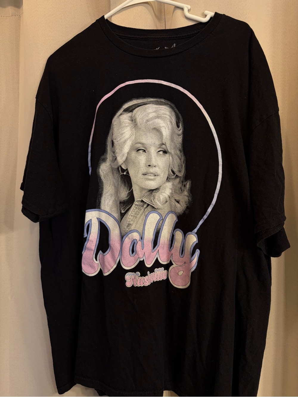 Dolly Parton Nashville Women’s 2XL Black Oversized Graphic T-Shirt Country Music